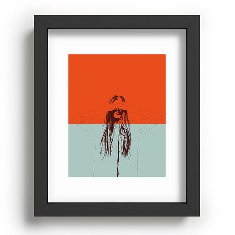 The Red Wolf Woman Color 2 Recessed Framing Rectangle