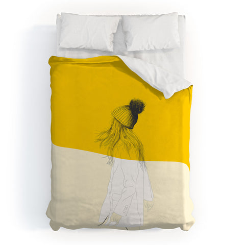 The Red Wolf Woman Color 7 Duvet Cover