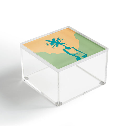 The Red Wolf Woman Nature 3 Acrylic Box