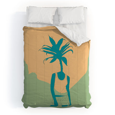 The Red Wolf Woman Nature 3 Comforter