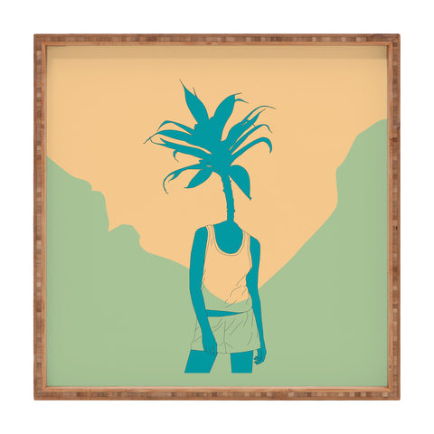 The Red Wolf Woman Nature 3 Square Tray