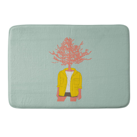The Red Wolf Woman Nature 4 Memory Foam Bath Mat