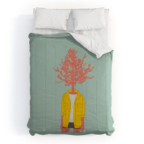 The Red Wolf Woman Nature 4 Comforter