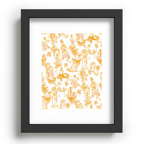 The Whiskey Ginger Astrology Inspired Zodiac Gold Toile Recessed Framing Rectangle