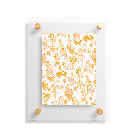 The Whiskey Ginger Astrology Inspired Zodiac Gold Toile Floating Acrylic Print