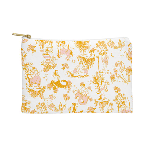 The Whiskey Ginger Astrology Inspired Zodiac Gold Toile Pouch