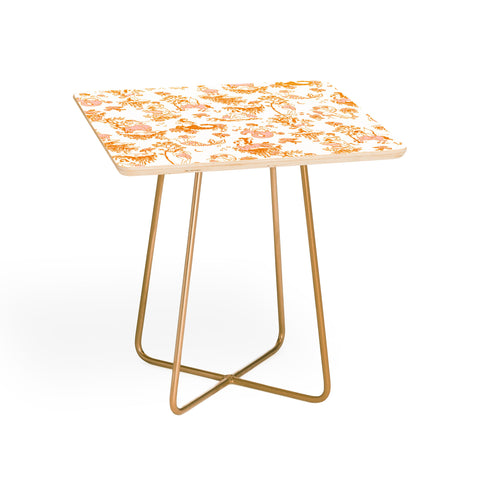 The Whiskey Ginger Astrology Inspired Zodiac Gold Toile Side Table