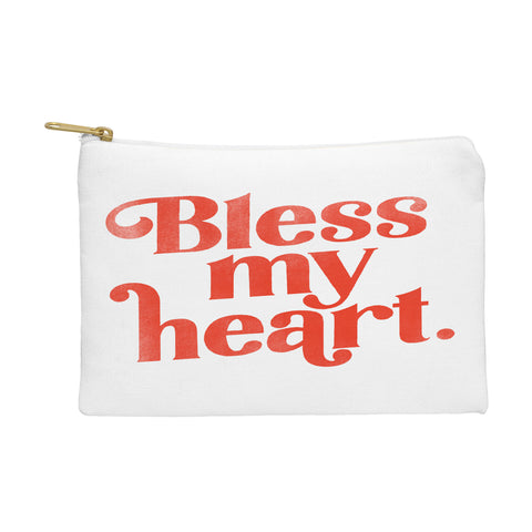 The Whiskey Ginger Bless My Heart Funny Cute Red Pouch