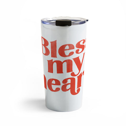 The Whiskey Ginger Bless My Heart Funny Cute Red Travel Mug