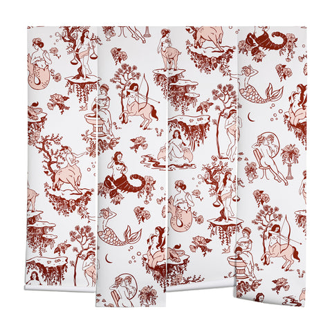 The Whiskey Ginger Classic Ruby Pink Zodiac Wall Mural