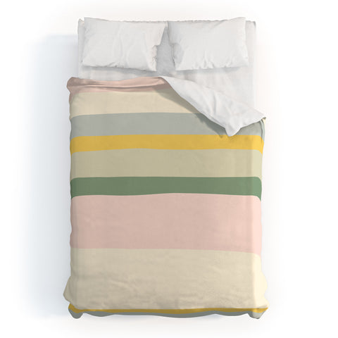 The Whiskey Ginger Colorful Fun Striped Children Duvet Cover