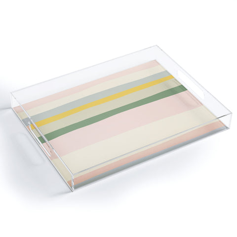 The Whiskey Ginger Colorful Fun Striped Children Acrylic Tray