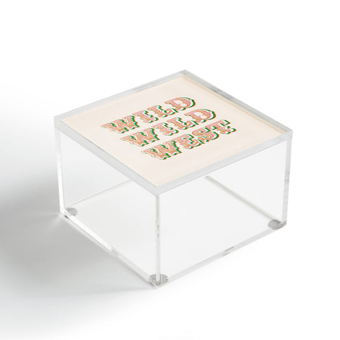 The Whiskey Ginger Cool Retro Red Green Wild Wild Acrylic Box