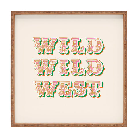 The Whiskey Ginger Cool Retro Red Green Wild Wild Square Tray