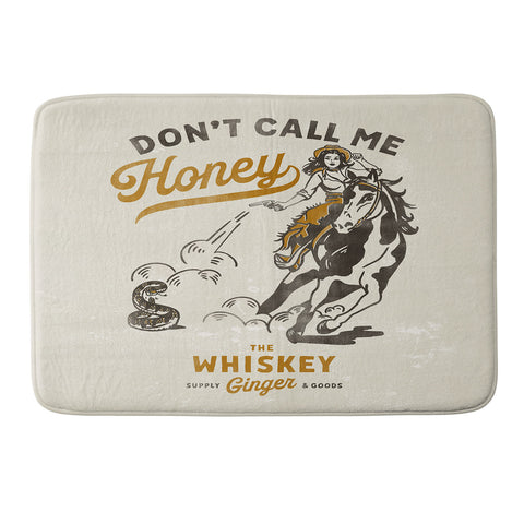 The Whiskey Ginger Dont Call Me Honey Retro Pinup Memory Foam Bath Mat