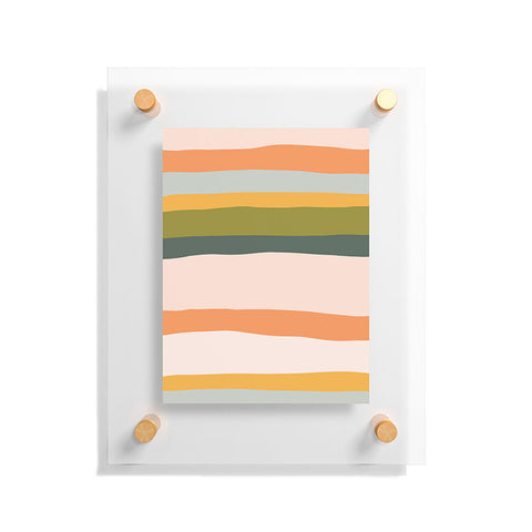 The Whiskey Ginger Dreamy Stripes Colorful Fun Floating Acrylic Print