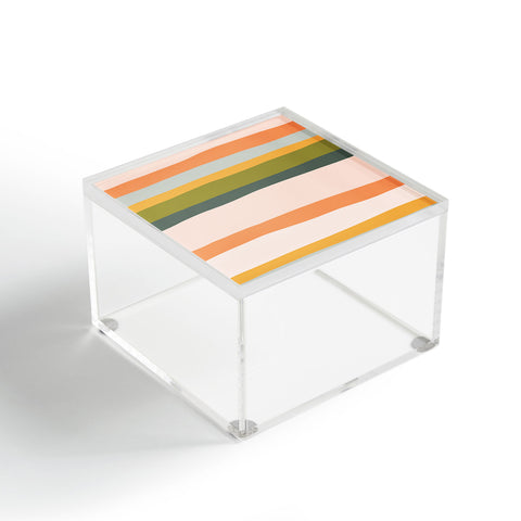 The Whiskey Ginger Dreamy Stripes Colorful Fun Acrylic Box