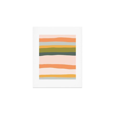 The Whiskey Ginger Dreamy Stripes Colorful Fun Art Print