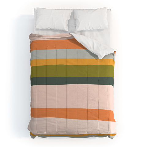 The Whiskey Ginger Dreamy Stripes Colorful Fun Comforter