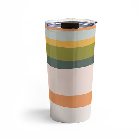 The Whiskey Ginger Dreamy Stripes Colorful Fun Travel Mug