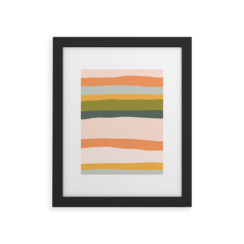 The Whiskey Ginger Dreamy Stripes Colorful Fun Framed Art Print