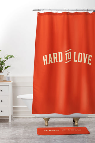 The Whiskey Ginger Hard To Love Shower Curtain And Mat