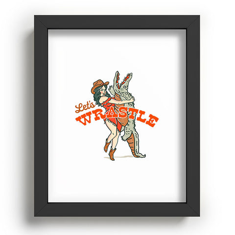 The Whiskey Ginger Lets Wrastle Recessed Framing Rectangle