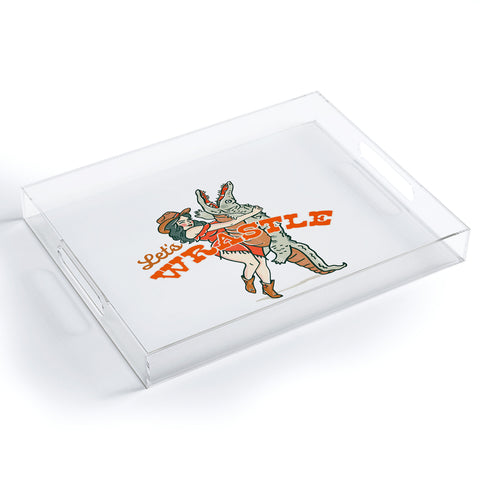 The Whiskey Ginger Lets Wrastle Acrylic Tray