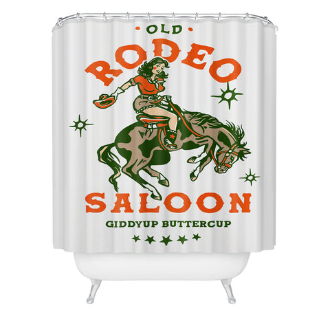 The Whiskey Ginger Old Rodeo Saloon Giddy Up Butt Shower Curtain