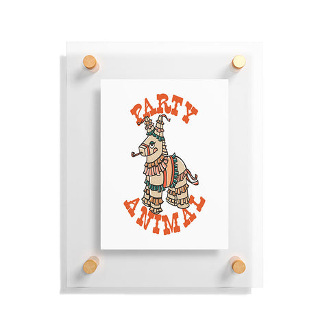 The Whiskey Ginger Party Animal Donkey Pinata Floating Acrylic Print