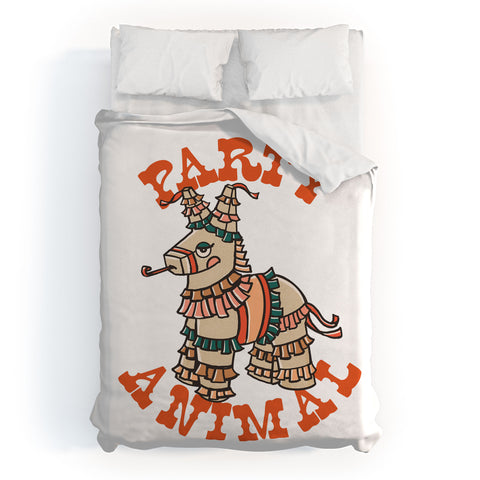 The Whiskey Ginger Party Animal Donkey Pinata Duvet Cover