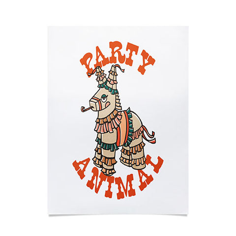 The Whiskey Ginger Party Animal Donkey Pinata Poster