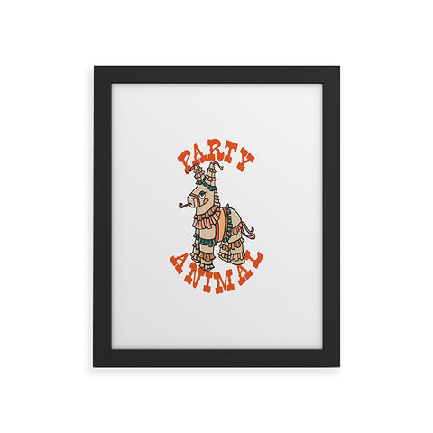 The Whiskey Ginger Party Animal Donkey Pinata Framed Art Print