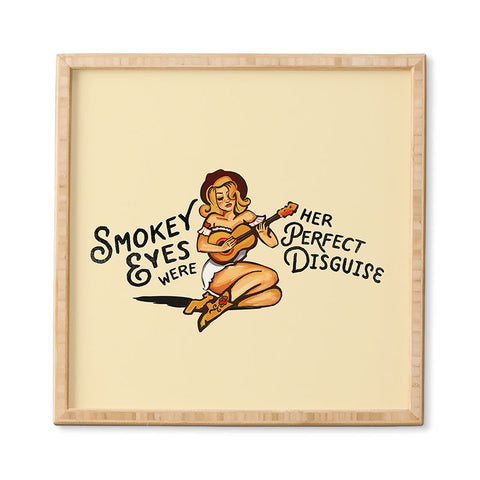 The Whiskey Ginger Smokey Eyes Perfect Disguise Framed Wall Art