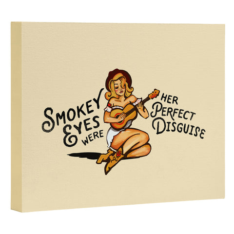 The Whiskey Ginger Smokey Eyes Perfect Disguise Art Canvas