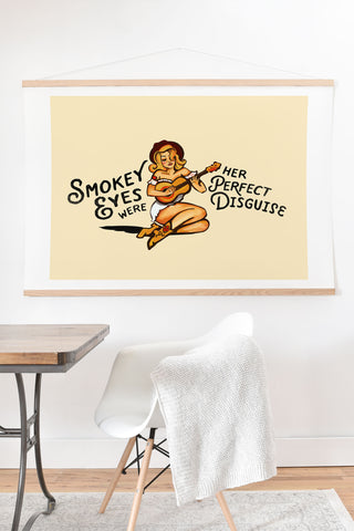 The Whiskey Ginger Smokey Eyes Perfect Disguise Art Print And Hanger