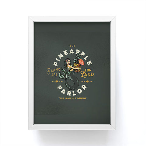The Whiskey Ginger The Pineapple Parlor Plans Framed Mini Art Print