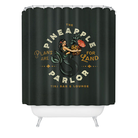 The Whiskey Ginger The Pineapple Parlor Plans Shower Curtain