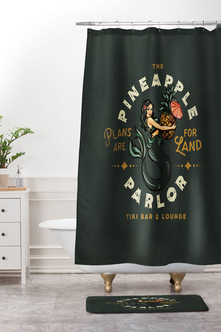 The Whiskey Ginger The Pineapple Parlor Plans Shower Curtain And Mat