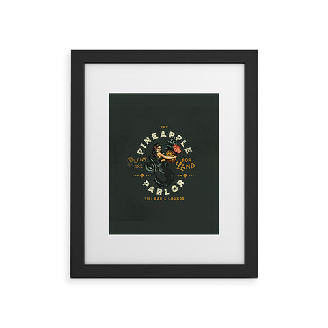 The Whiskey Ginger The Pineapple Parlor Plans Framed Art Print