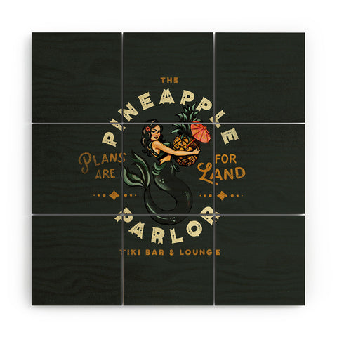 The Whiskey Ginger The Pineapple Parlor Plans Wood Wall Mural