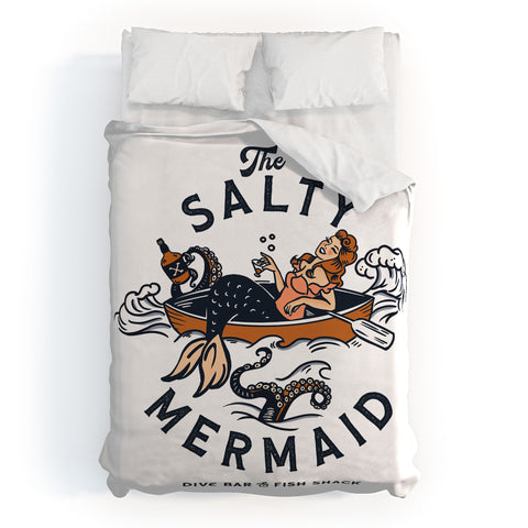 The Whiskey Ginger The Salty Mermaid Dive Bar Duvet Cover