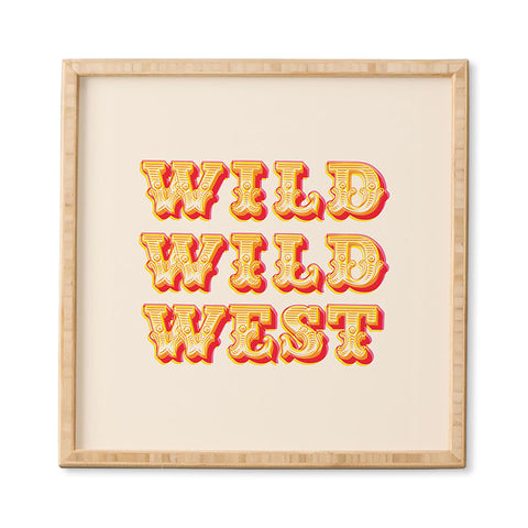 The Whiskey Ginger Vintage Red Yellow Wild Wild Framed Wall Art