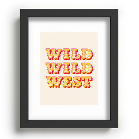 The Whiskey Ginger Vintage Red Yellow Wild Wild Recessed Framing Rectangle