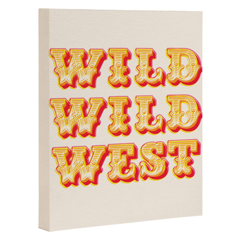The Whiskey Ginger Vintage Red Yellow Wild Wild Art Canvas