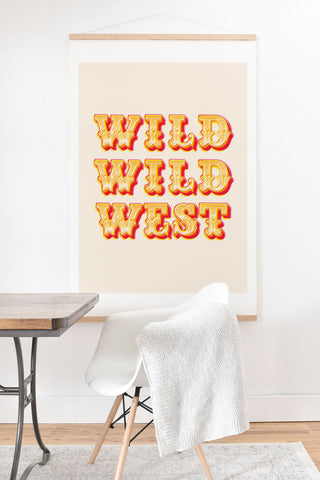 The Whiskey Ginger Vintage Red Yellow Wild Wild Art Print And Hanger