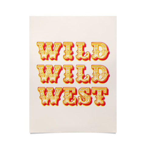 The Whiskey Ginger Vintage Red Yellow Wild Wild Poster