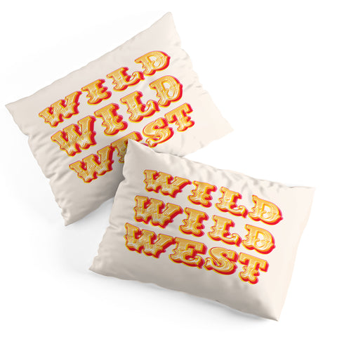 The Whiskey Ginger Vintage Red Yellow Wild Wild Pillow Shams