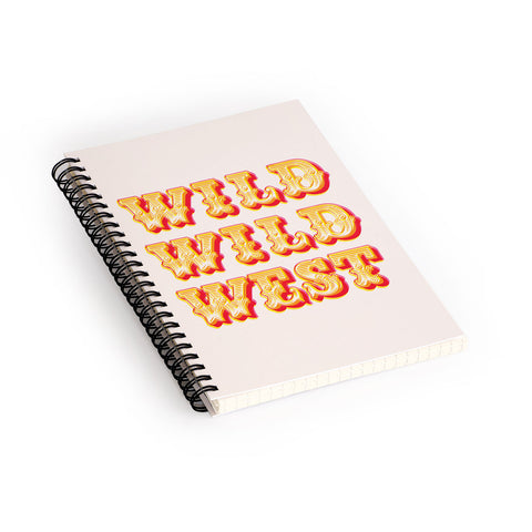 The Whiskey Ginger Vintage Red Yellow Wild Wild Spiral Notebook