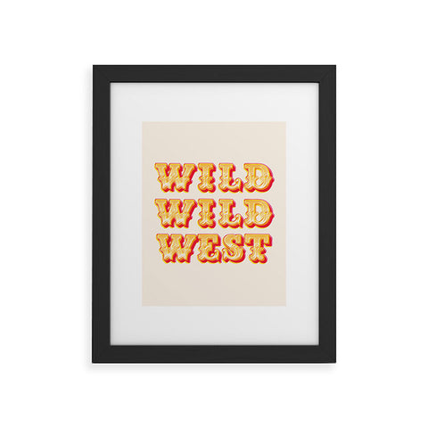 The Whiskey Ginger Vintage Red Yellow Wild Wild Framed Art Print